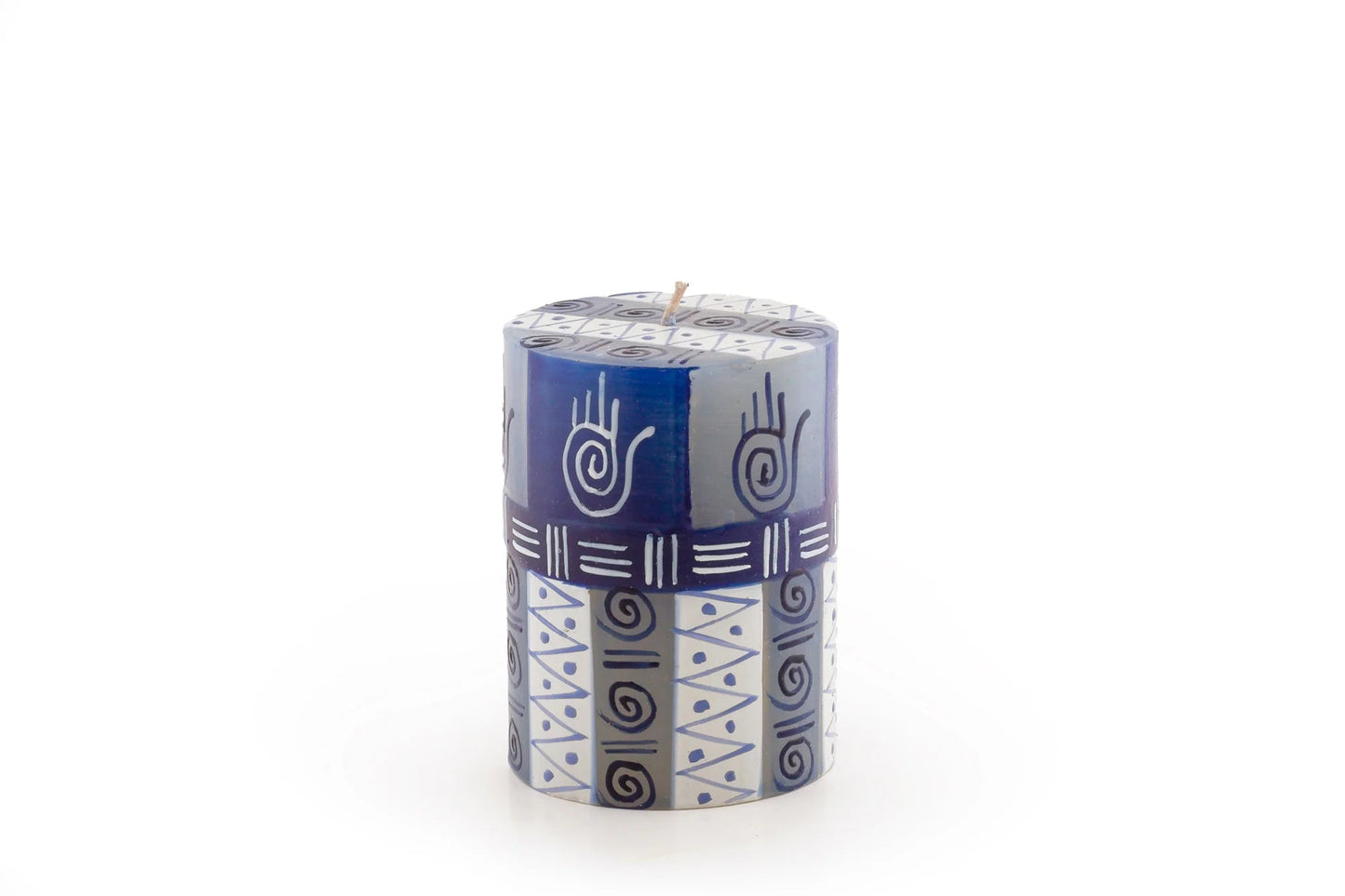 Hamsa Painted Candles