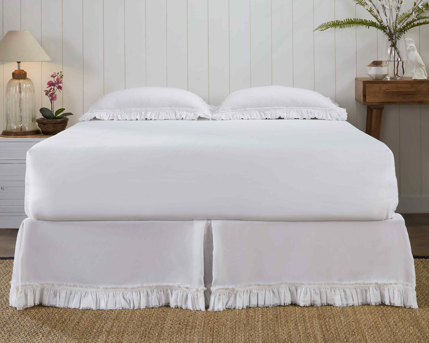 Ruffle European Linen Bed Skirt