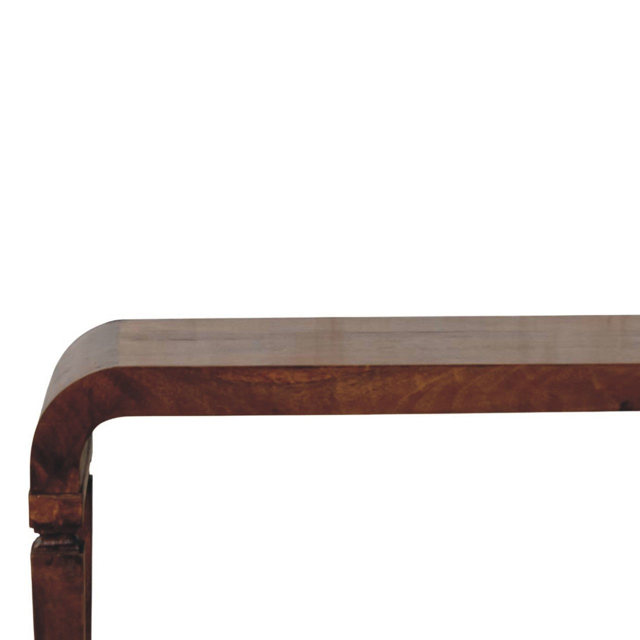 Solid Wood Arcus Curved Console Table