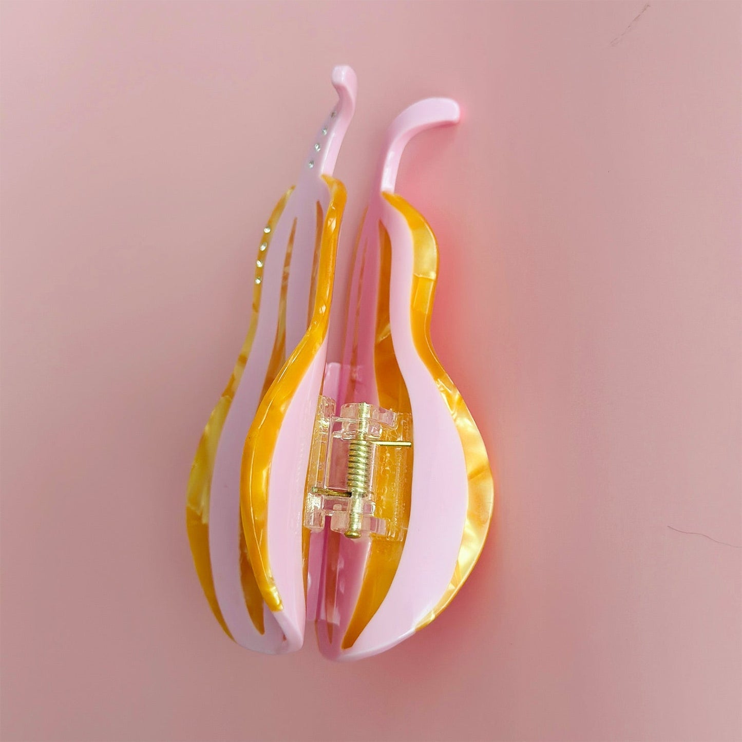 Pink Squash Hair Claw