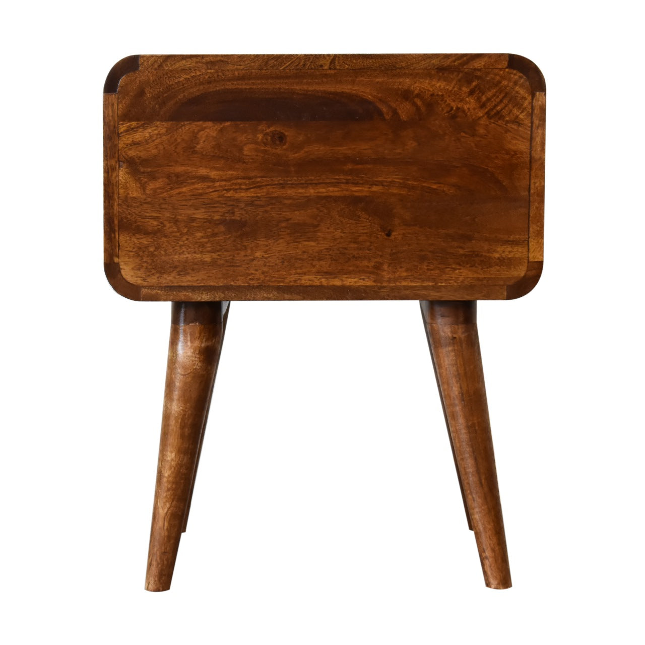 Solid Wood Curved Nightstand