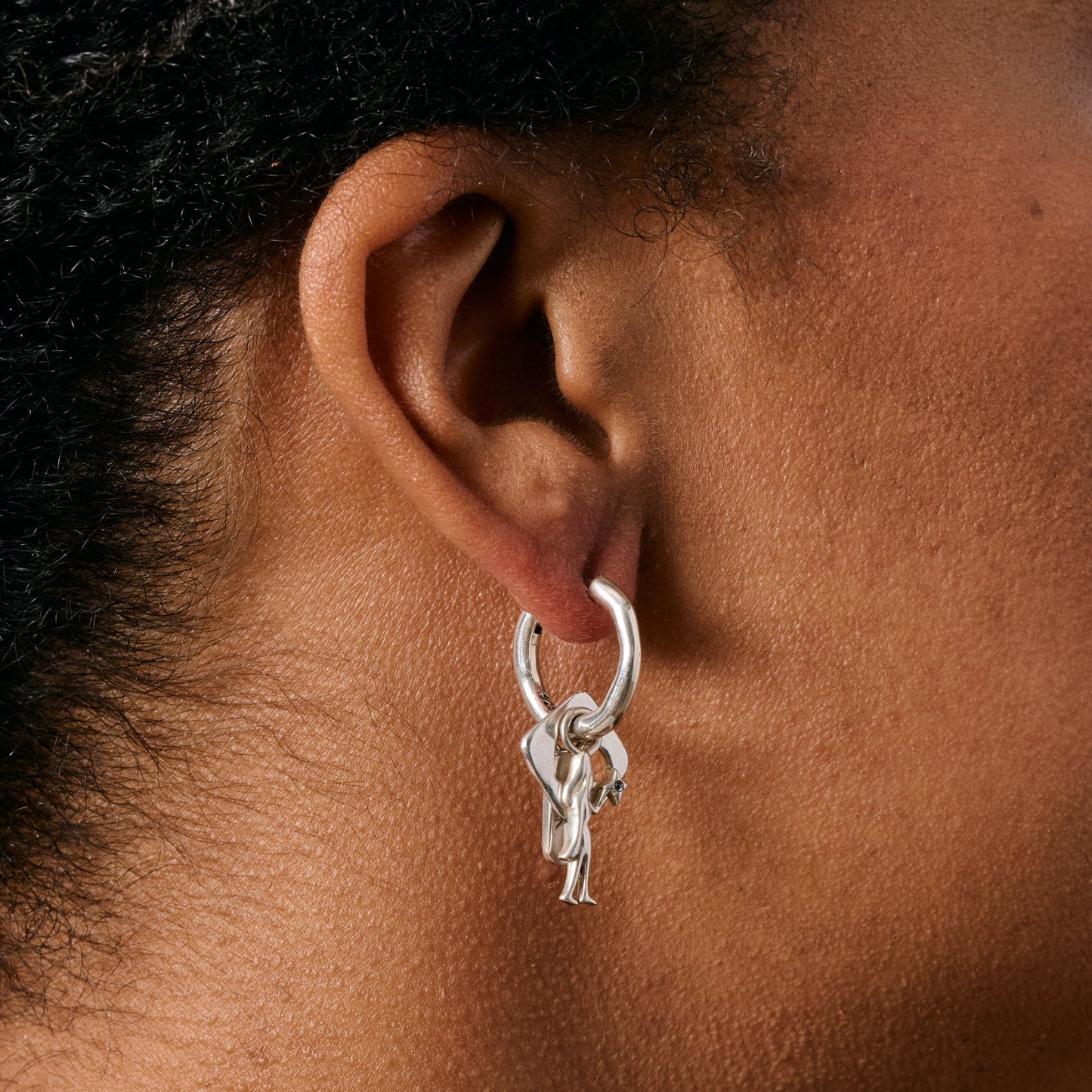 Elisa Sterling Silver Hoop Earrings
