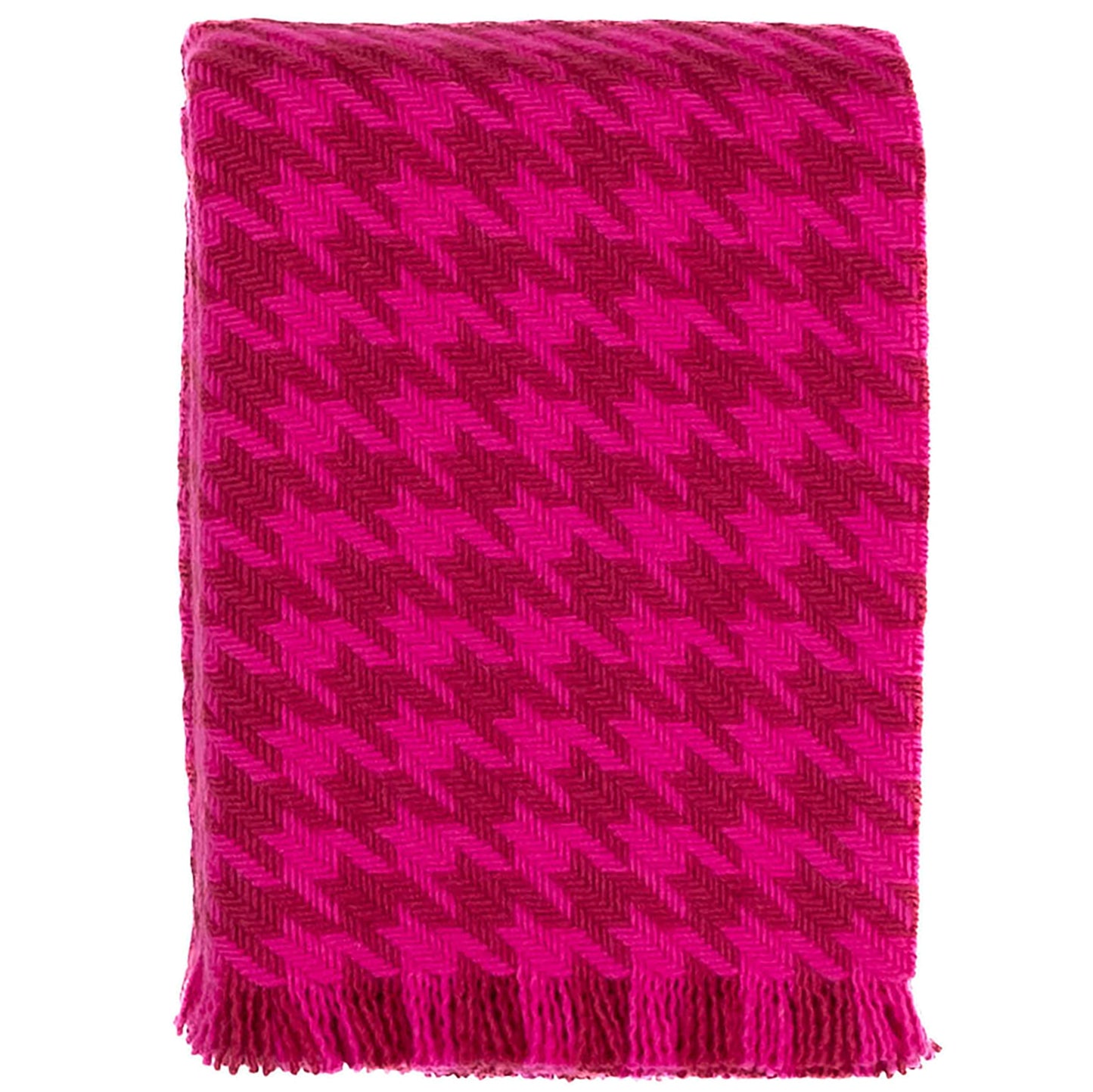 Southampton Home Naturally Weighted Houndstooth Throw ~Pink ~