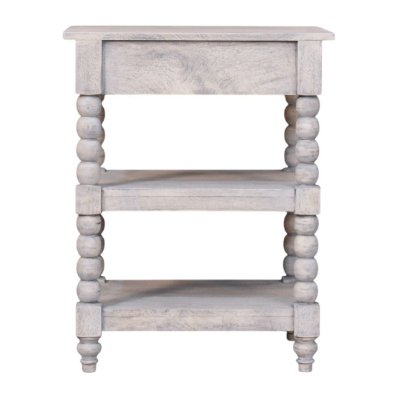 Solid Wood Barclay Acid Wash Side Table