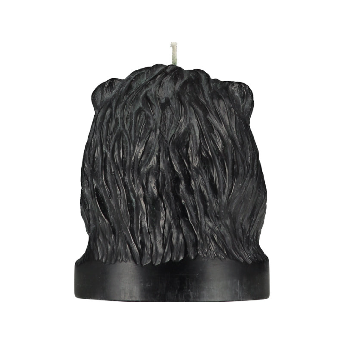 Jet Black Lion Head Candle