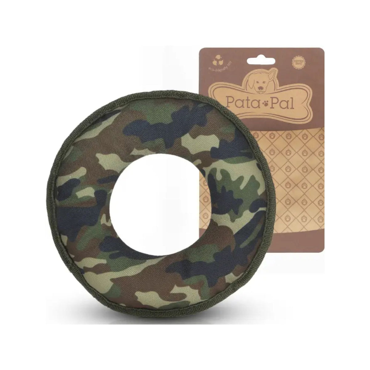 Dog Flying Disc – Eco-Friendly Cotton Canvas Fetch Toy – Camo-Disk