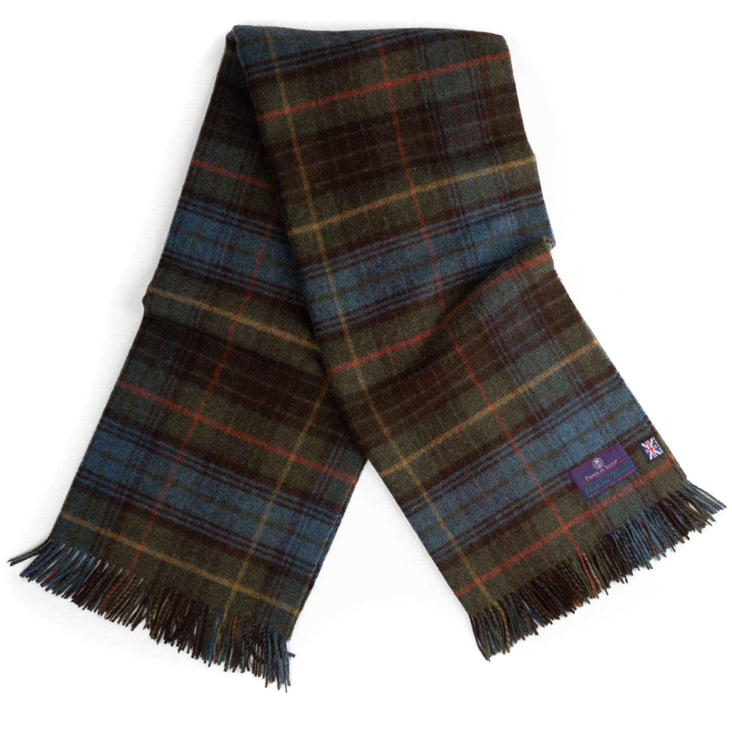 Highland Tweeds Shetland Lambswool Throw (Antique Hunting Stewart) - Osadia Concept Store