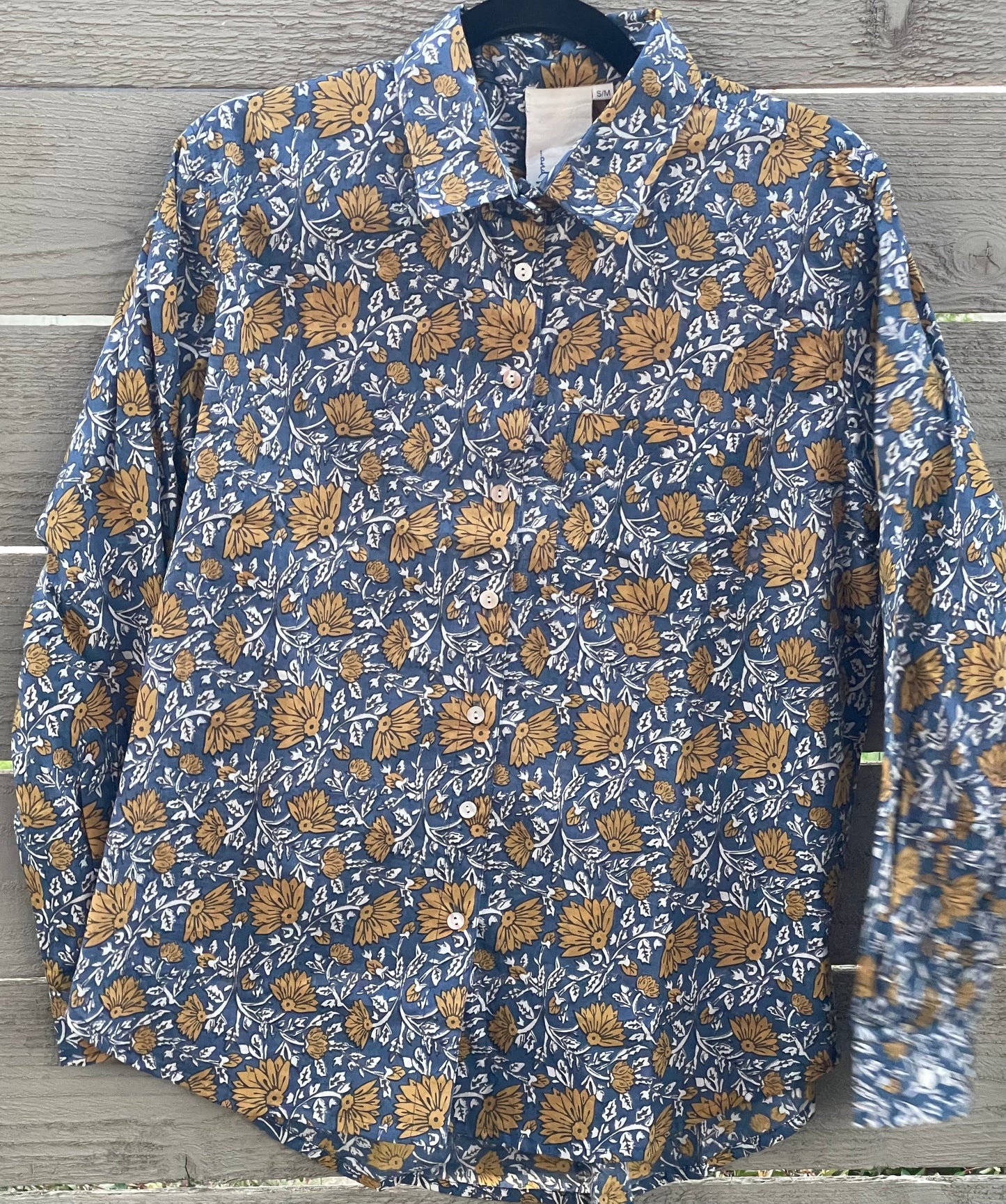 Good Boyfriend Shirt - Ojai Floral Coastal Blue Fawn