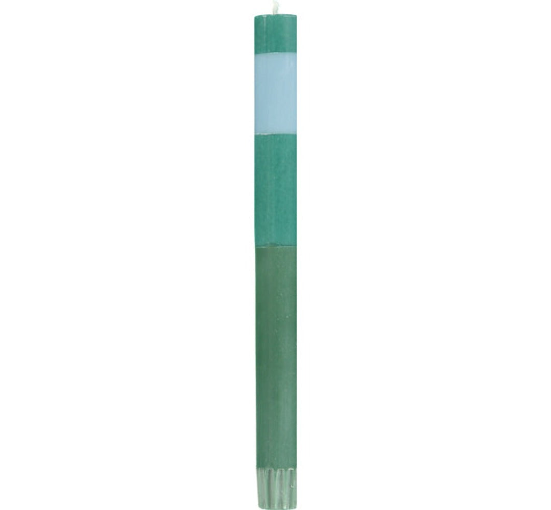 S/4 ABSTRACT Striped Beryl, Bokhara and Moonstone Dinner Candles
