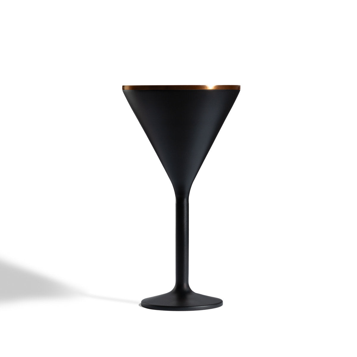 Stainless Steel Stemmed Martini Glass, Black