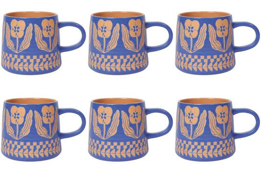 Set of 6 Mug Imprint Teppi