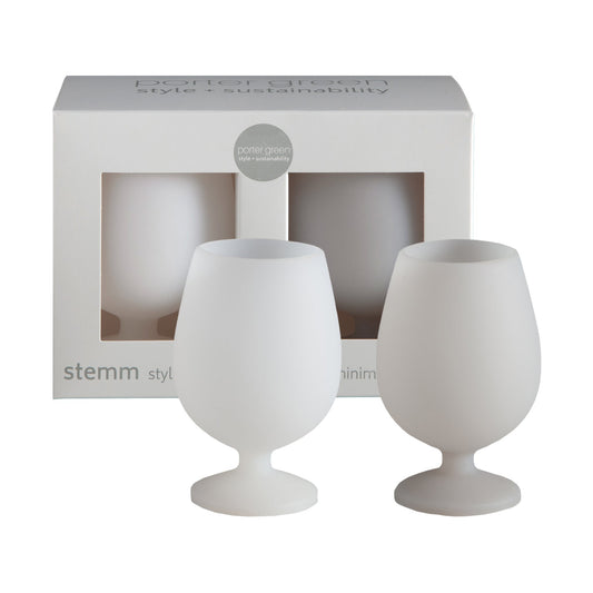 Blanc + Dove | Stemm | Silicone Unbreakable Wine Glasses