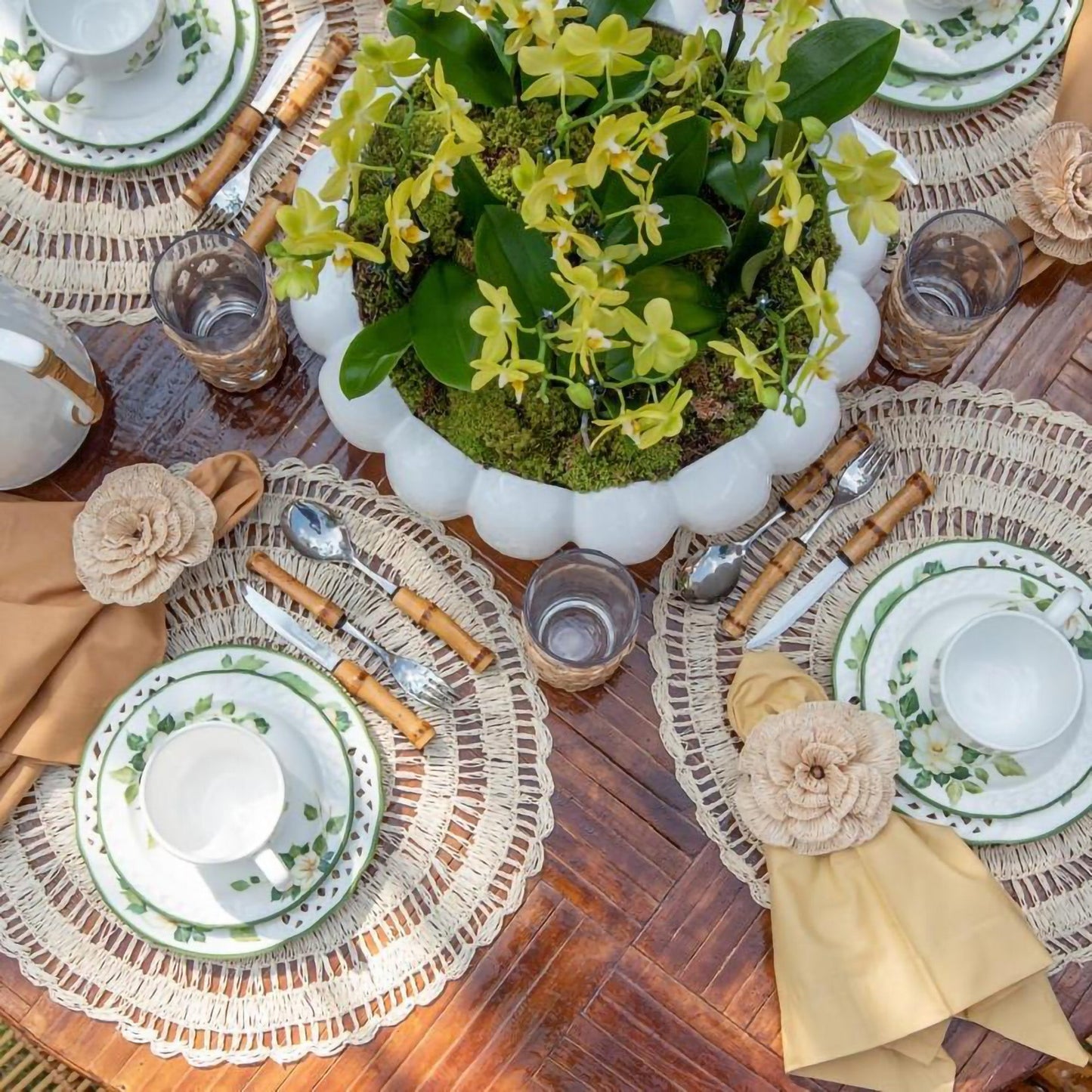 S/4 Buriti Flower Napkin Ring