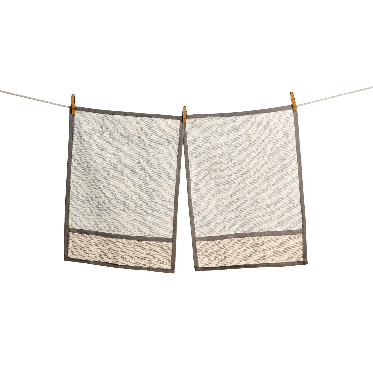 Kora Cotton Kitchen Towels | Set of 2 | RAINDROP
