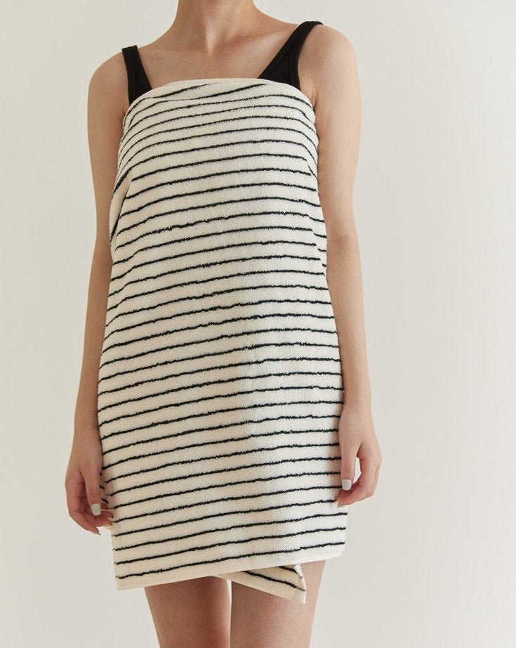 Scandi Retro Striped Cotton Bath Towel, 100% Cotton Ultra Plush & Soft