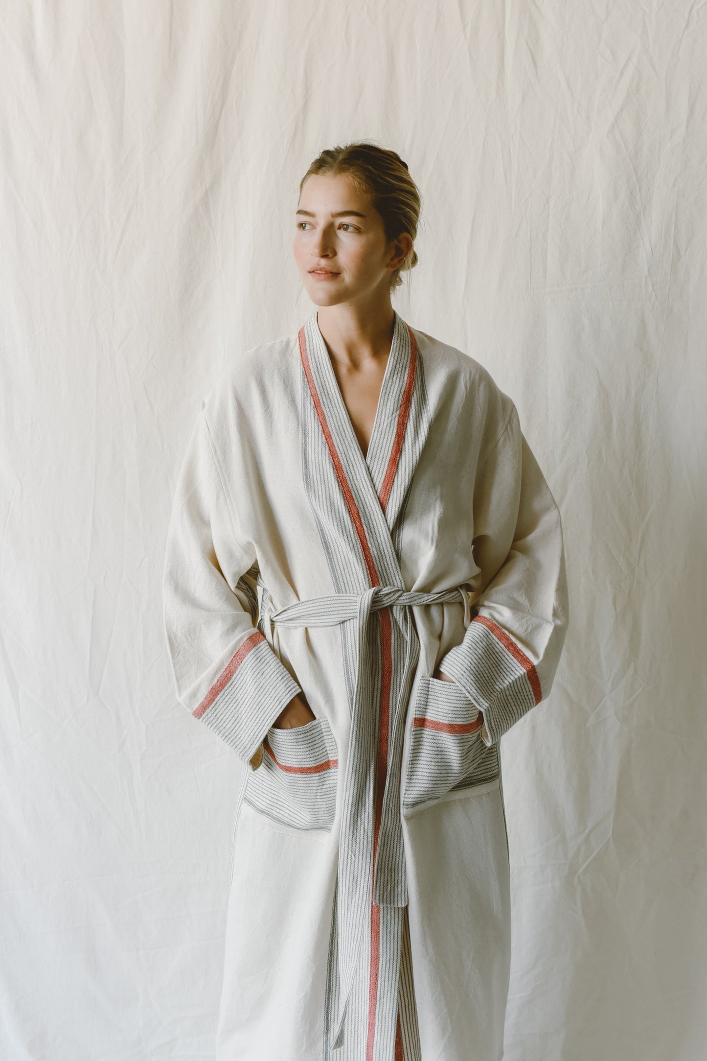 Ivory Cherry Tribeca Long Bathrobe