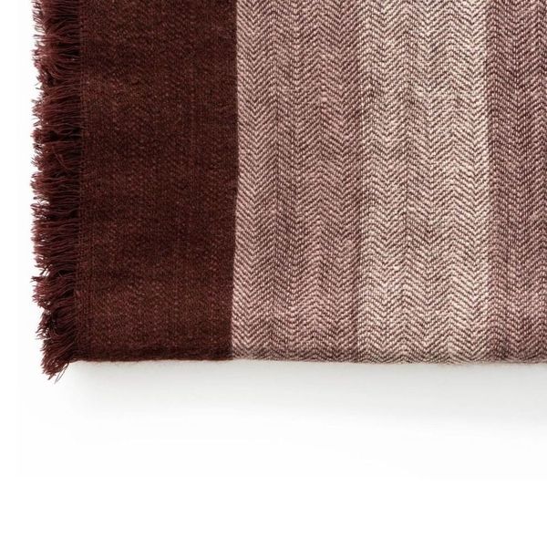 Resin Plush Maroon Plush Merino Queen Bedspread / Large Throw