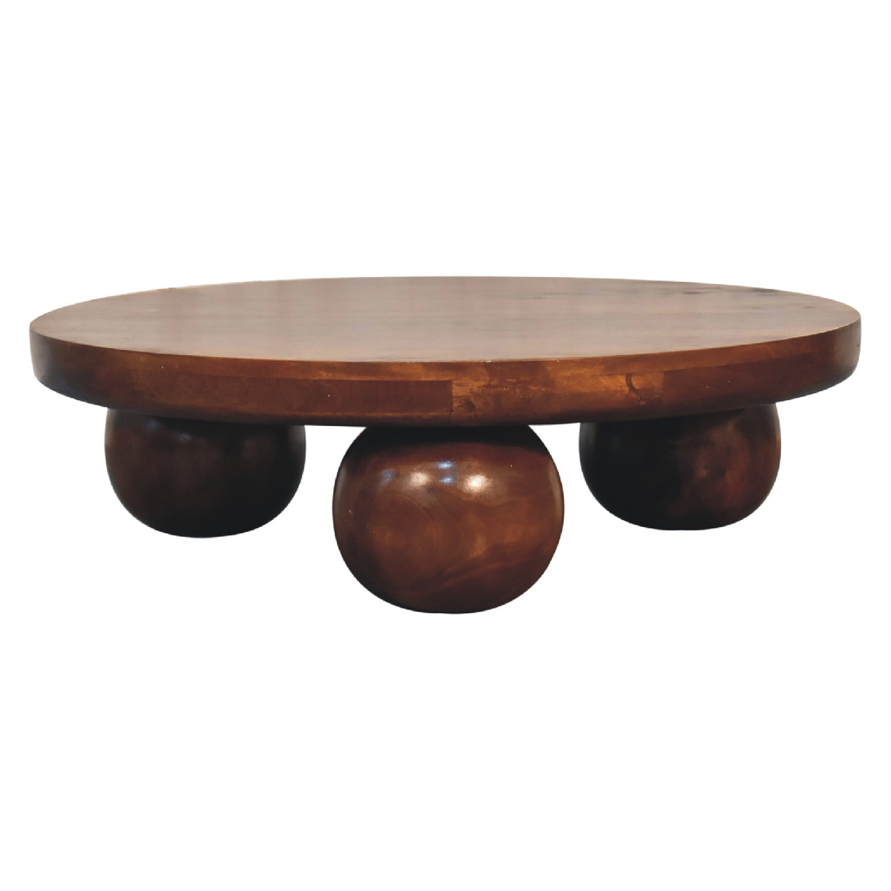 Solid Wood Central Ball Table