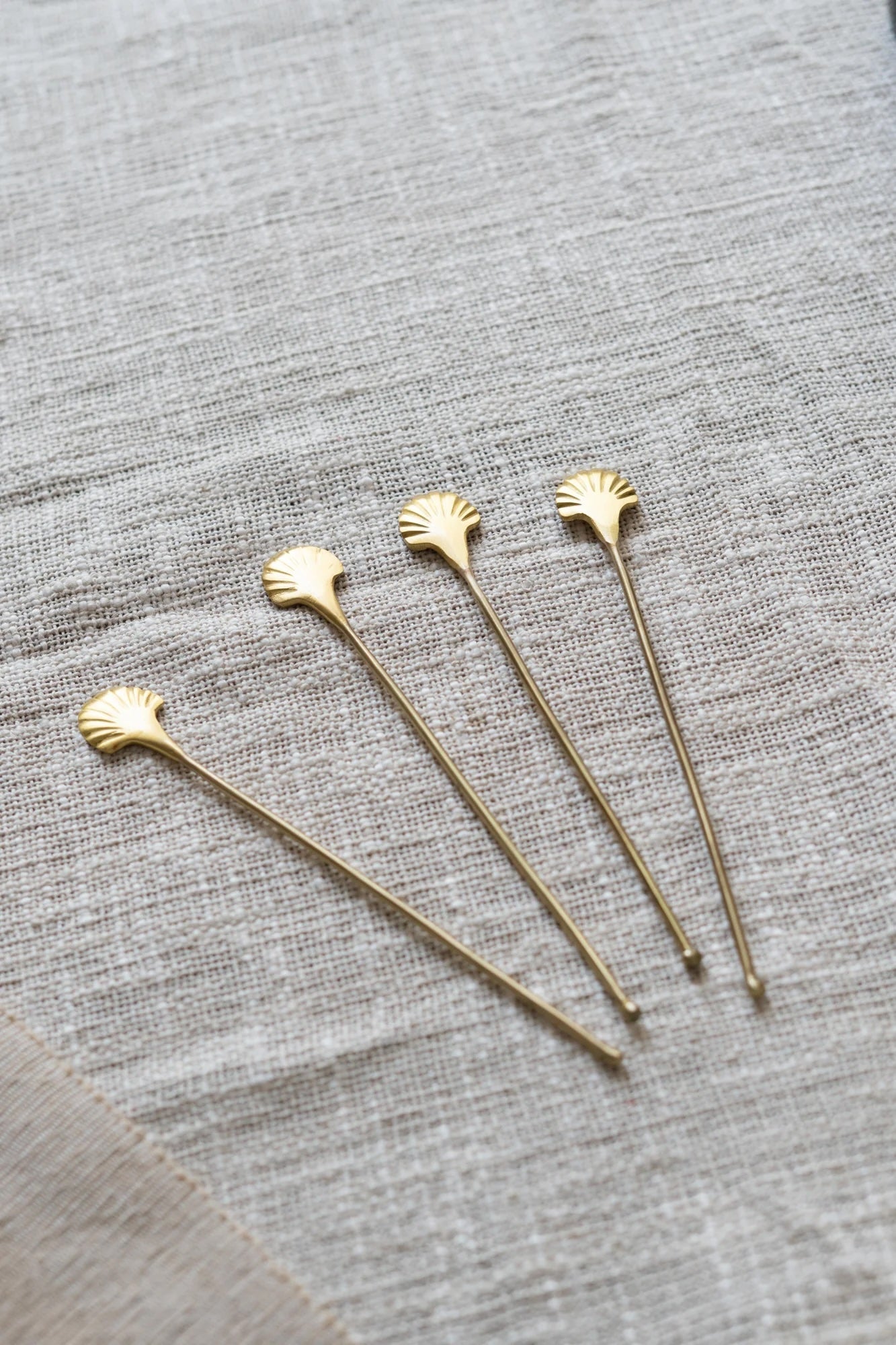 S/4 Seashell Drink Stirrers - Large