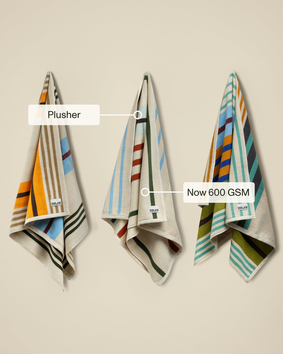 Everlayer Plush  Cotton Reversible Towel - Janus Composition