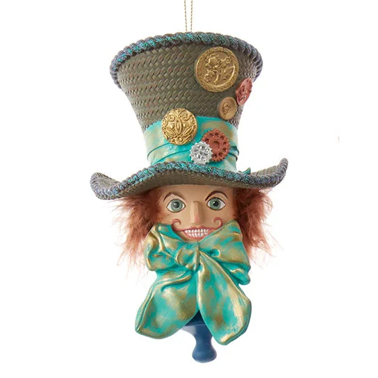 6" Holly Hats Mad Hatter Hat Ornament by Kurt Adler