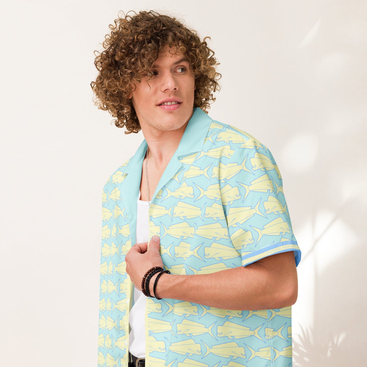 Mahi Mahi Madness Shirt – Performance Button Down Hawaiian Shirt for Men