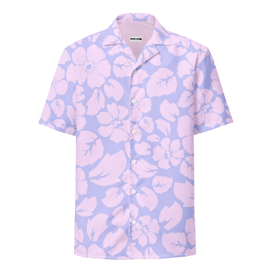 Tropical Purple Jungle Sunset Hawaiian Shirt
