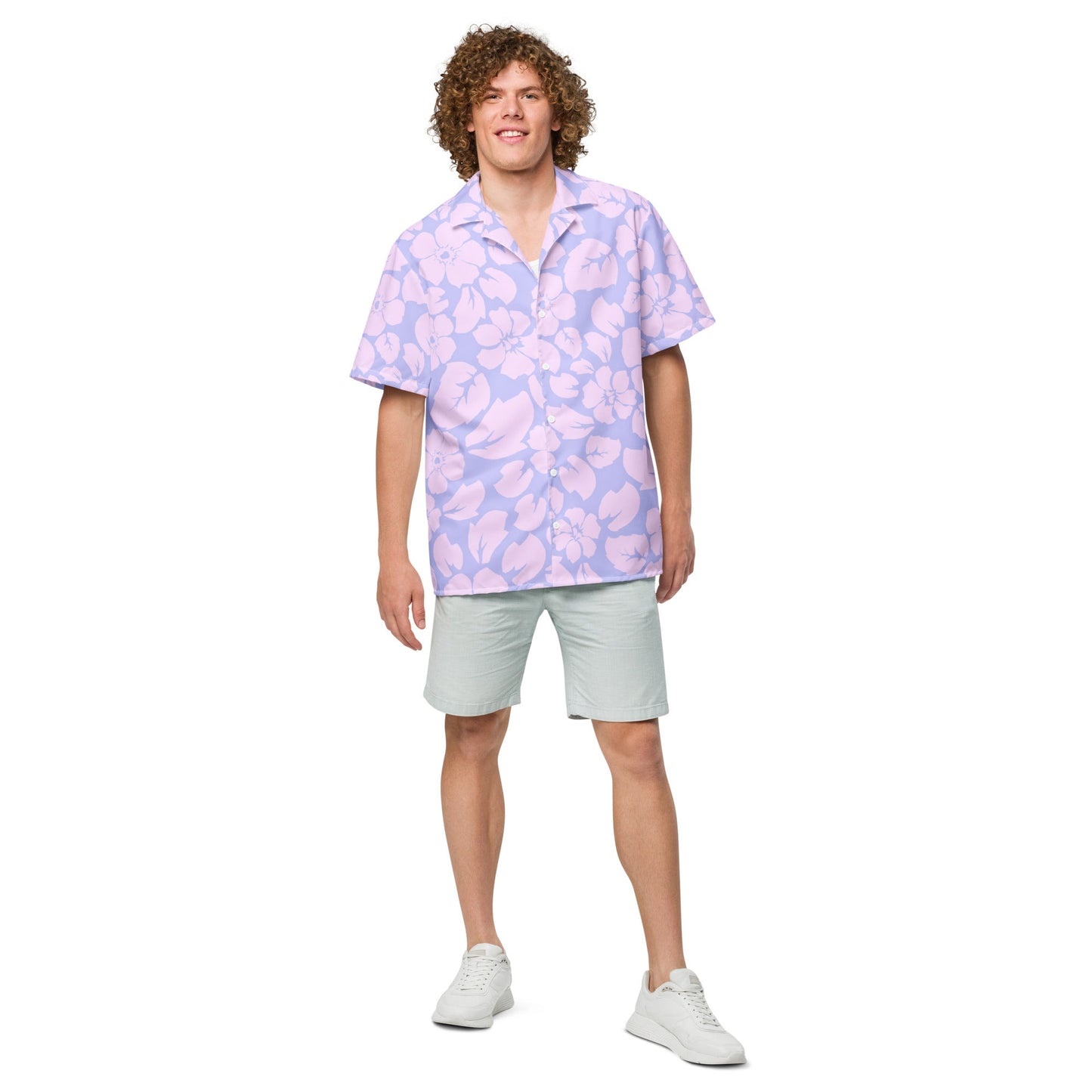 Tropical Purple Jungle Sunset Hawaiian Shirt