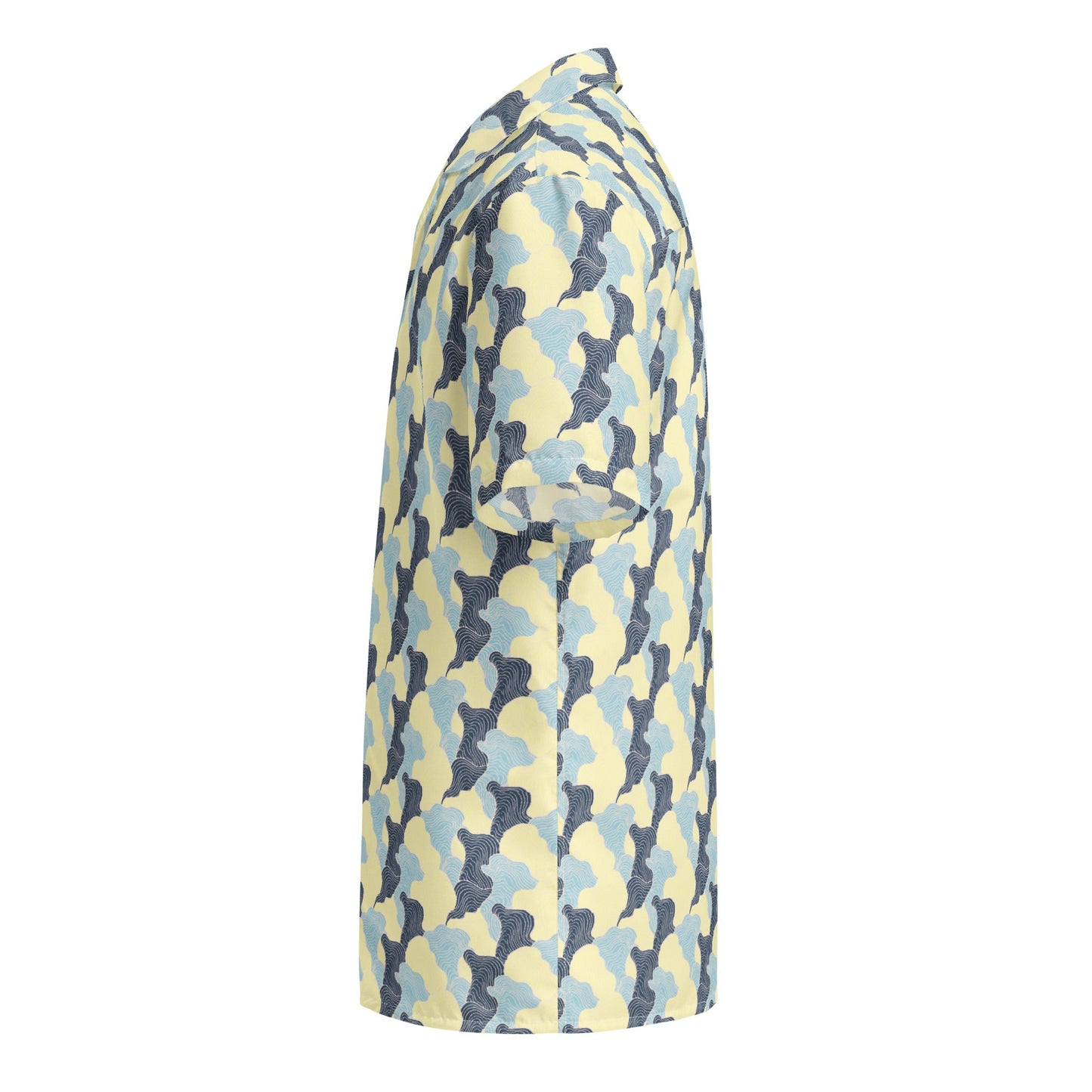 Tropical Swirl Button Down Hawaiian Shirt