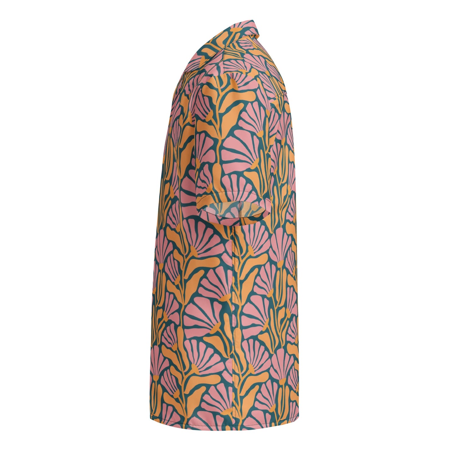 Tropic Orchid Point Button Down Hawaiian Shirt