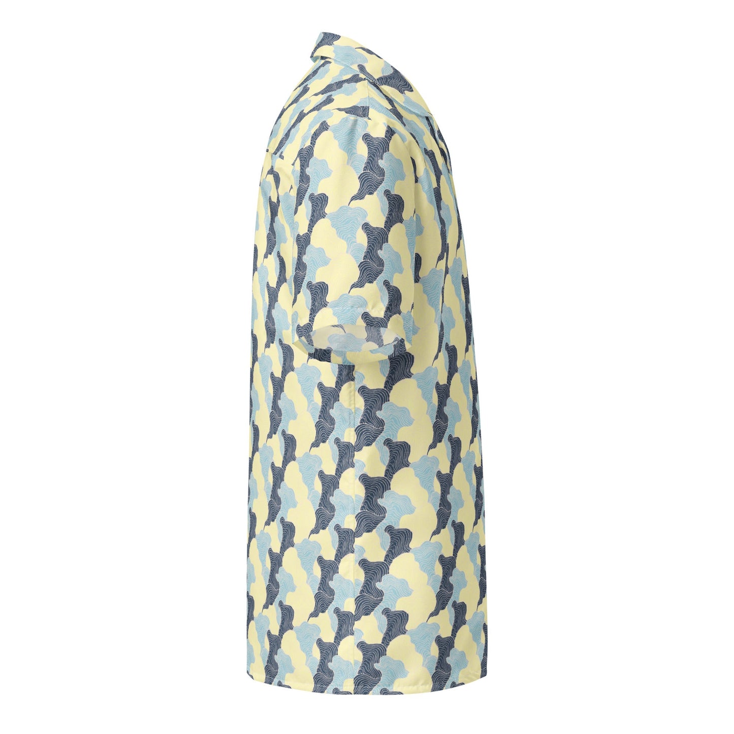 Tropical Swirl Button Down Hawaiian Shirt