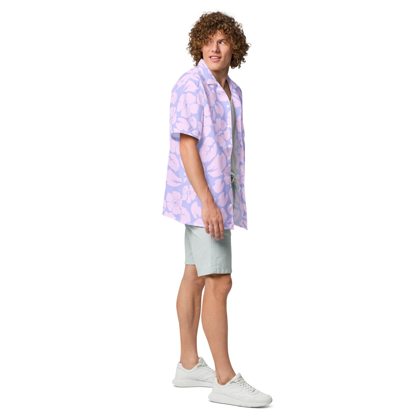 Tropical Purple Jungle Sunset Hawaiian Shirt