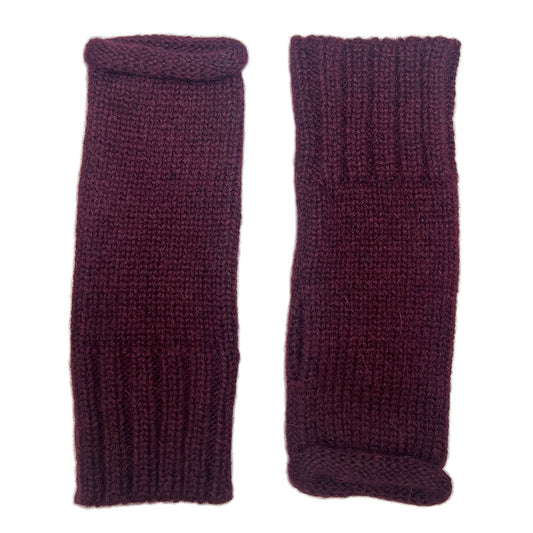 Wine Essential Knit Alpaca Gloves