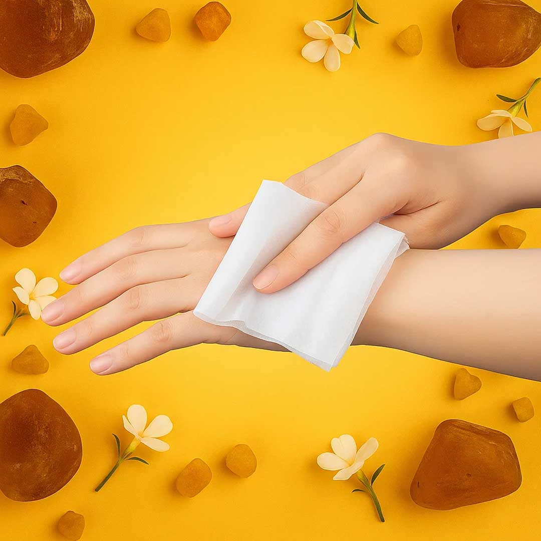 Scented Towel – Woody Amber Essence (Hot or Cold Use)