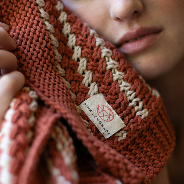 Tara Organic Cotton Knit Throw Blanket