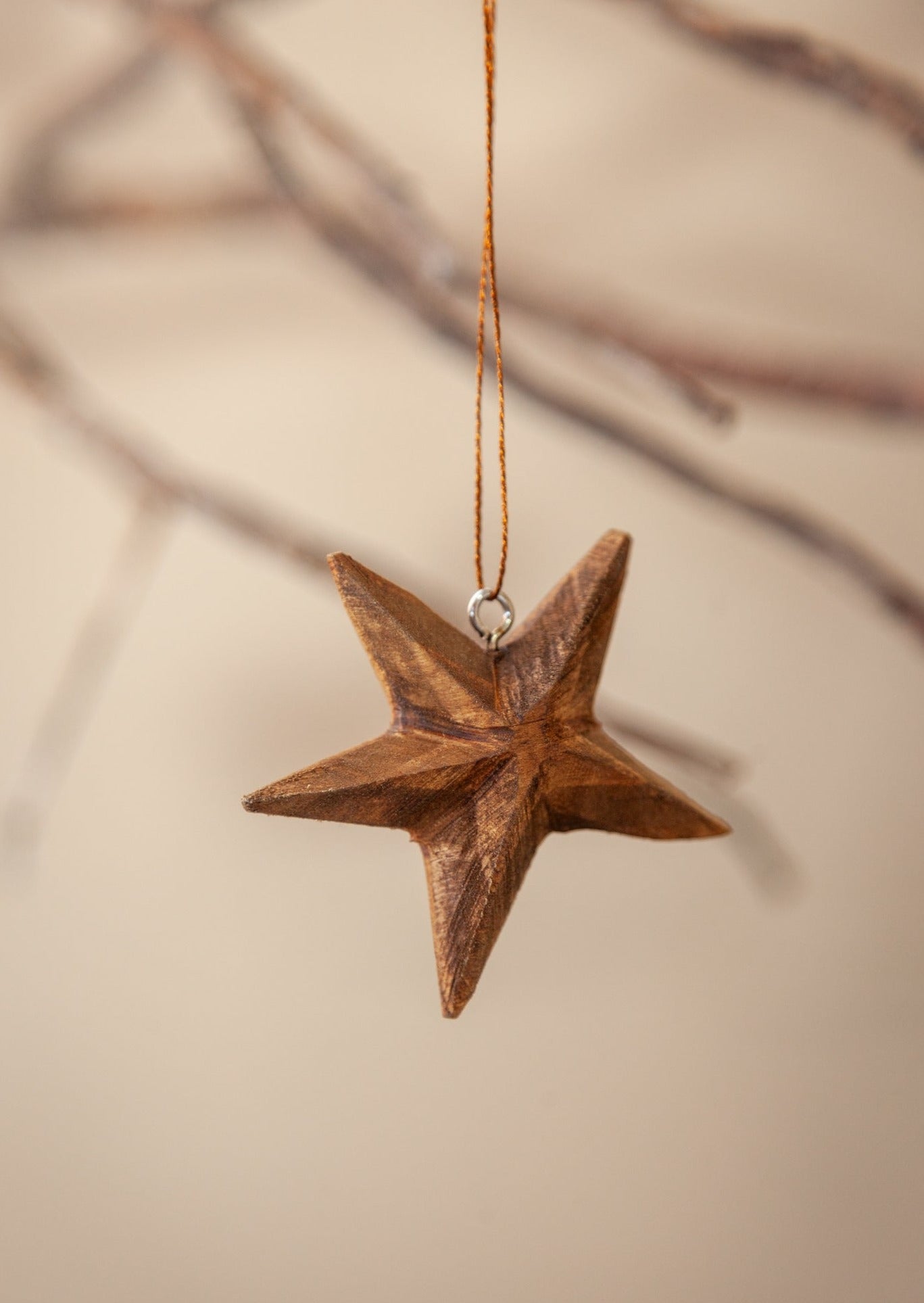 Wooden Star Ornament