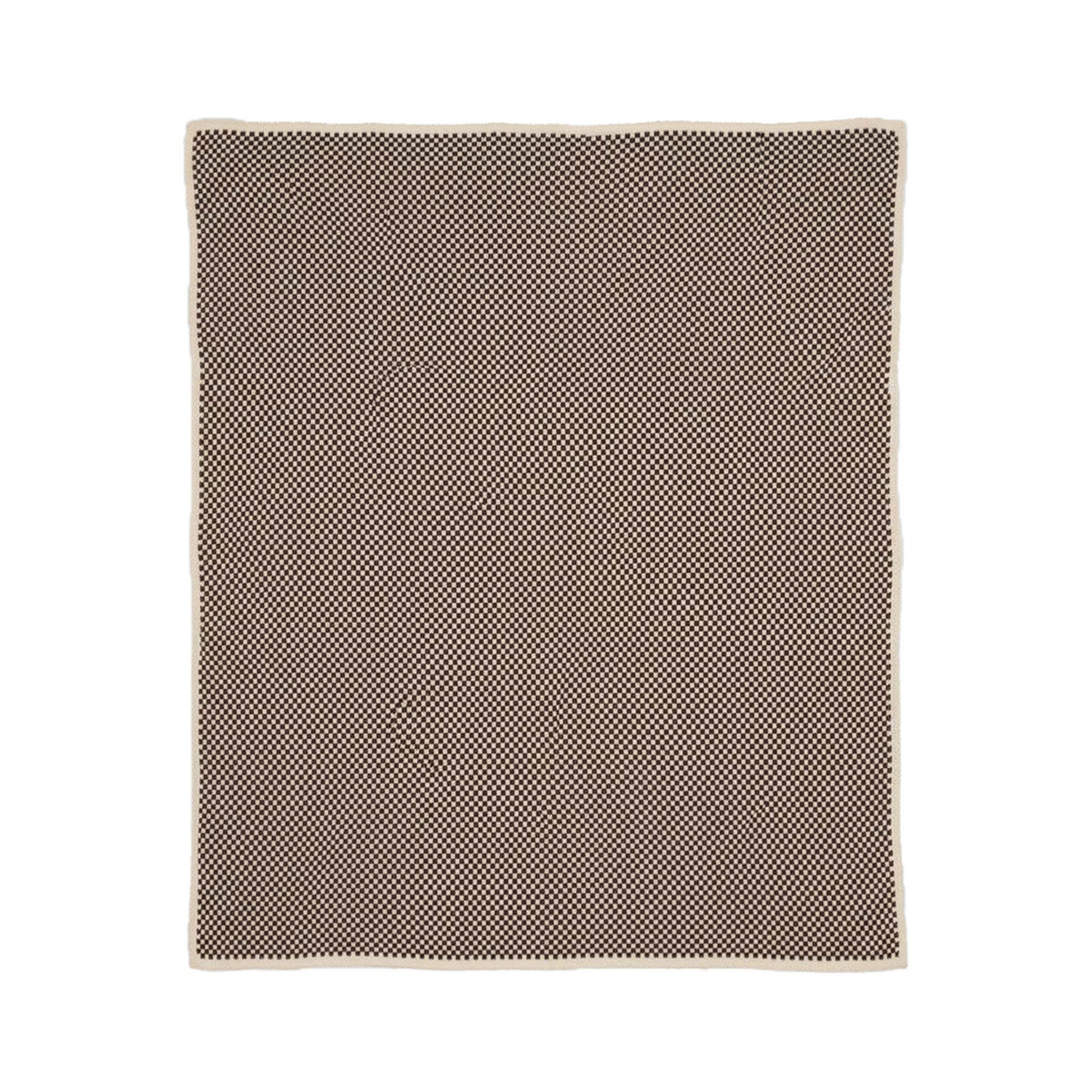 Checkerboard - Cotton Sustainable Knit Geometric Throw Blanket