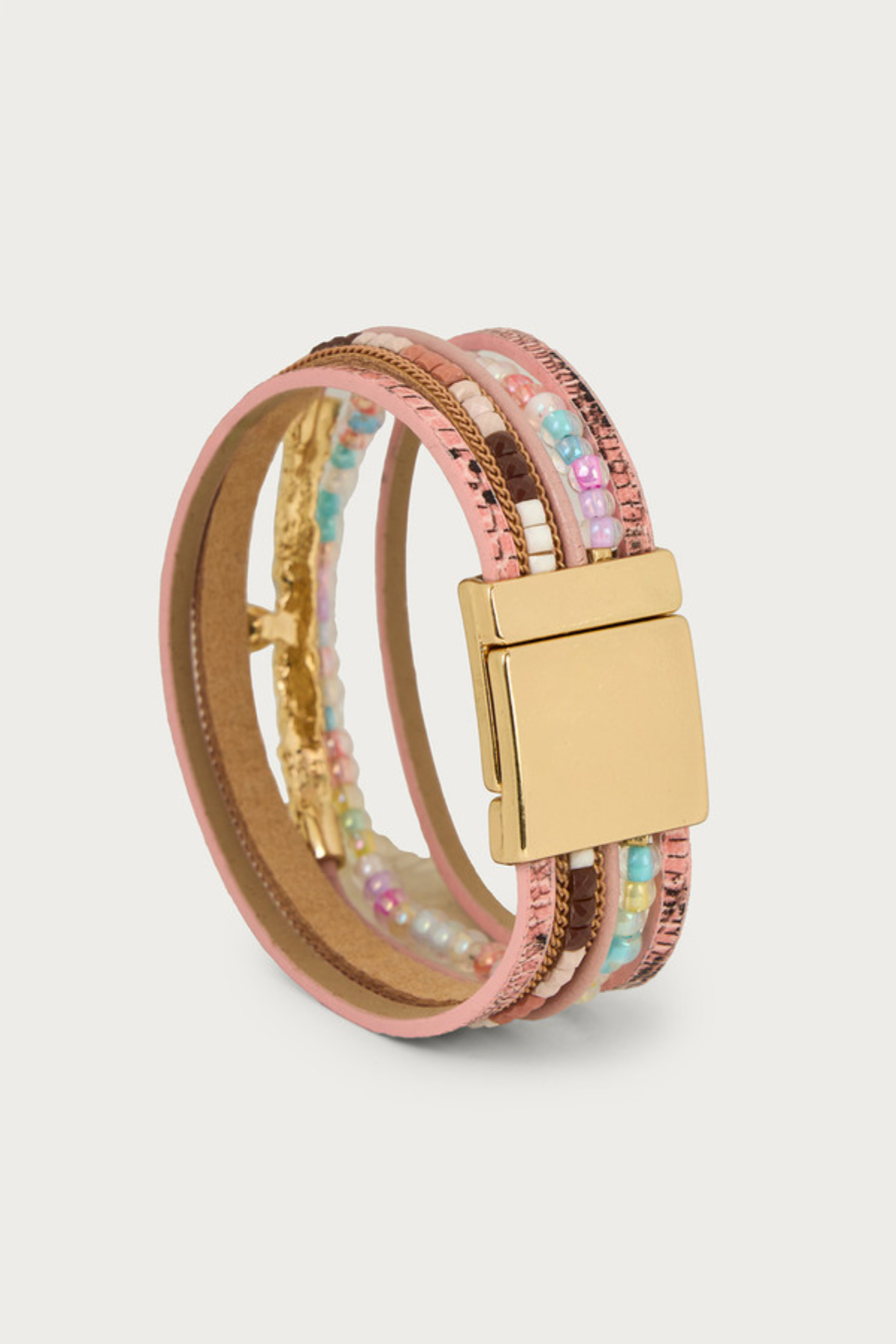 Bohemian Blush Layered Bracelet