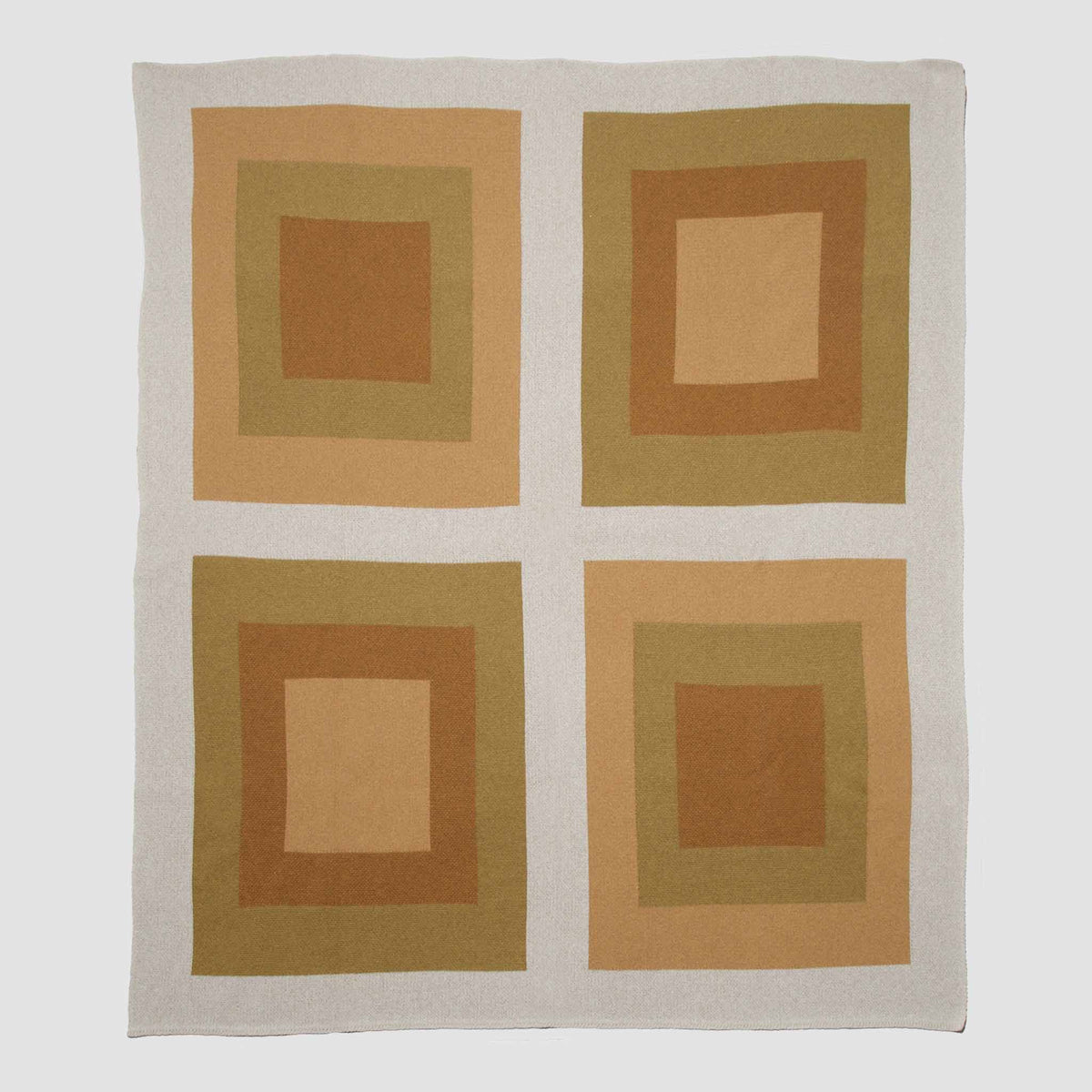 Bauhaus - Cotton Sustainable Knit Geometric Throw Blanket