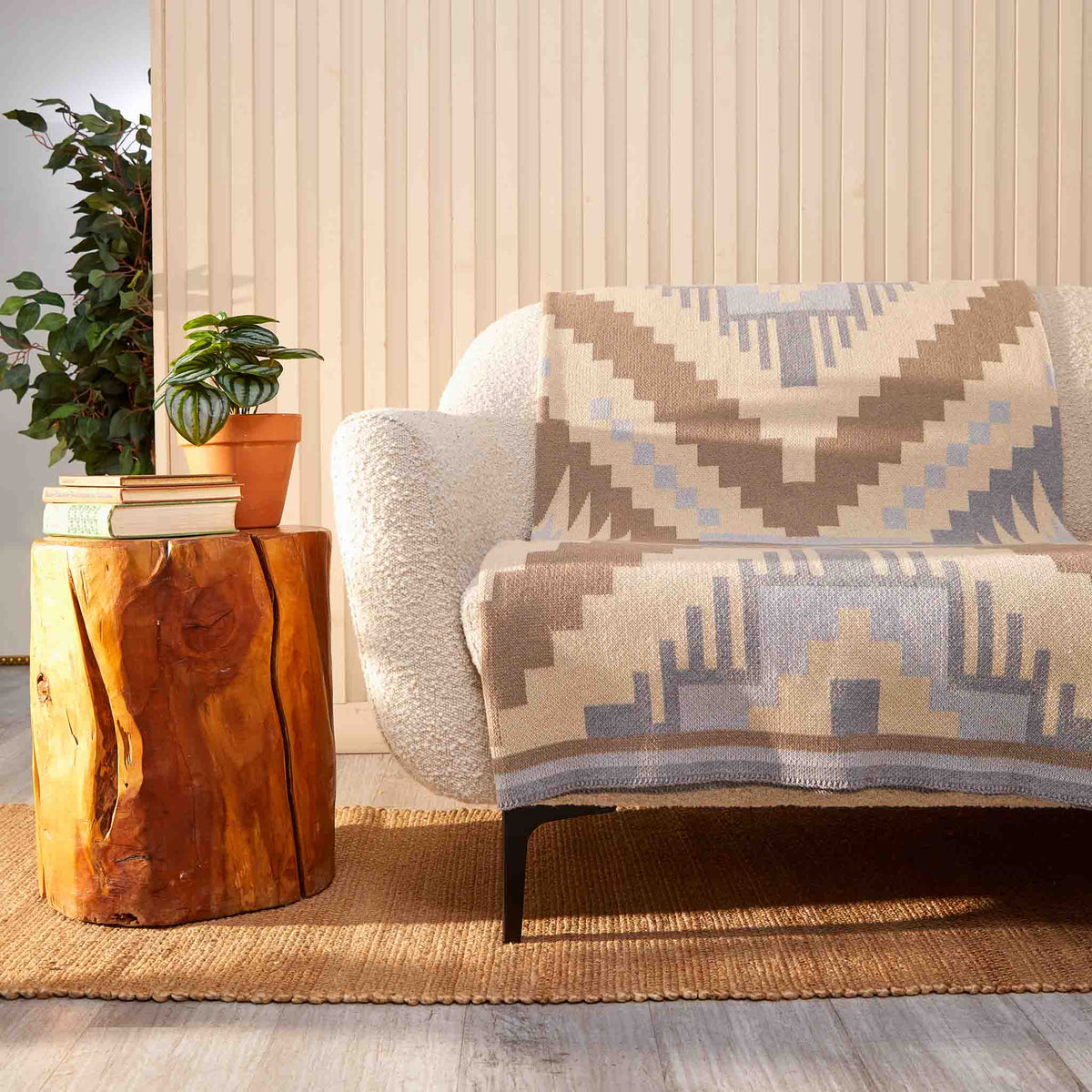 New Horizon - Cotton Sustainable Knit Throw Blanket