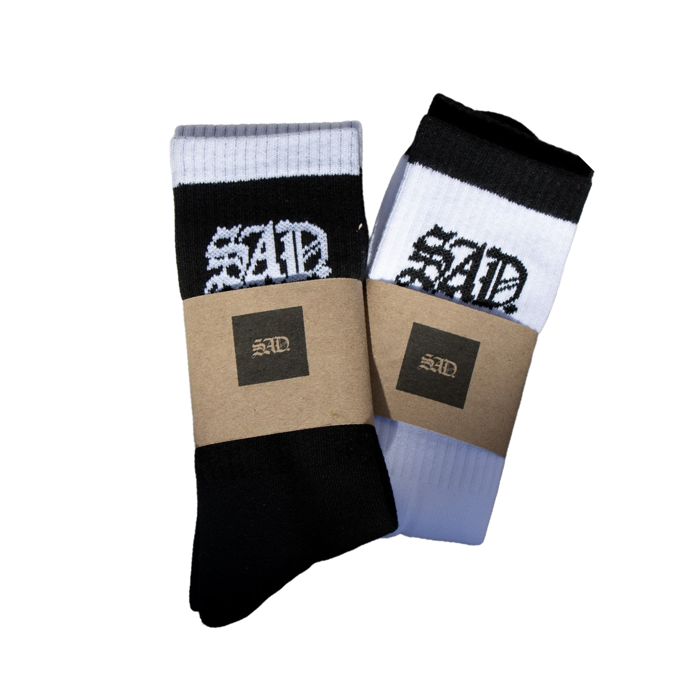 Two Sock Pack // Black + White