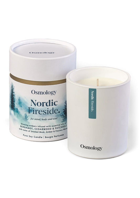 Nordic Fireside Scented Candle - Smoked Musk Cedarwood and Patchouli