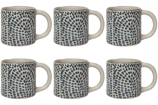 Set of 6 Droplet Element Mug