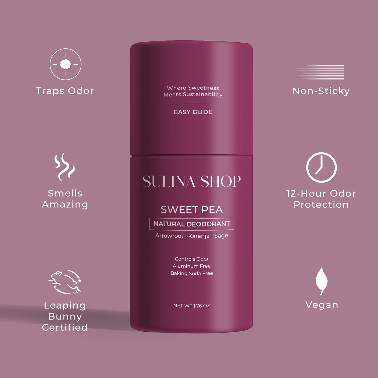 Sweet Pea Natural Deodorant