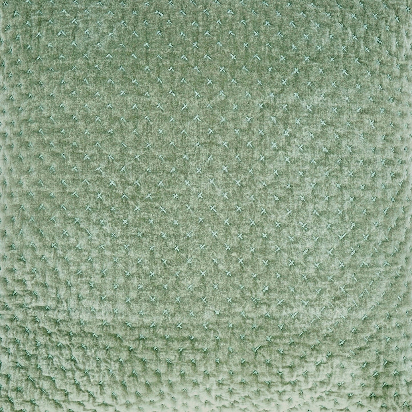 Maui Cross Stitch Velvet Quilt Sham