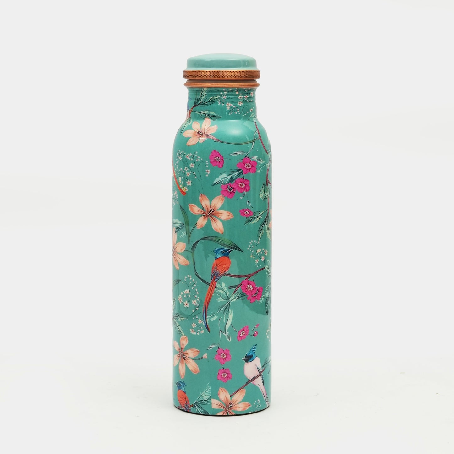 Aqua Flora Copper Water Bottle, 10 Inch