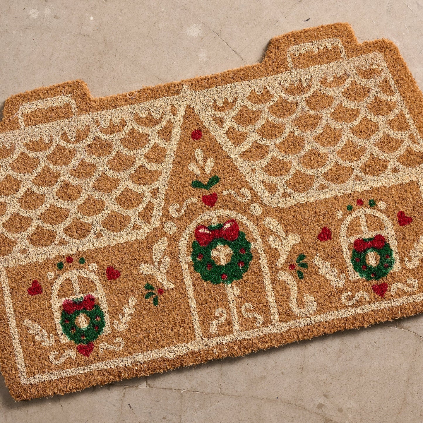 Garam Coir Gingerbread House Door Mat