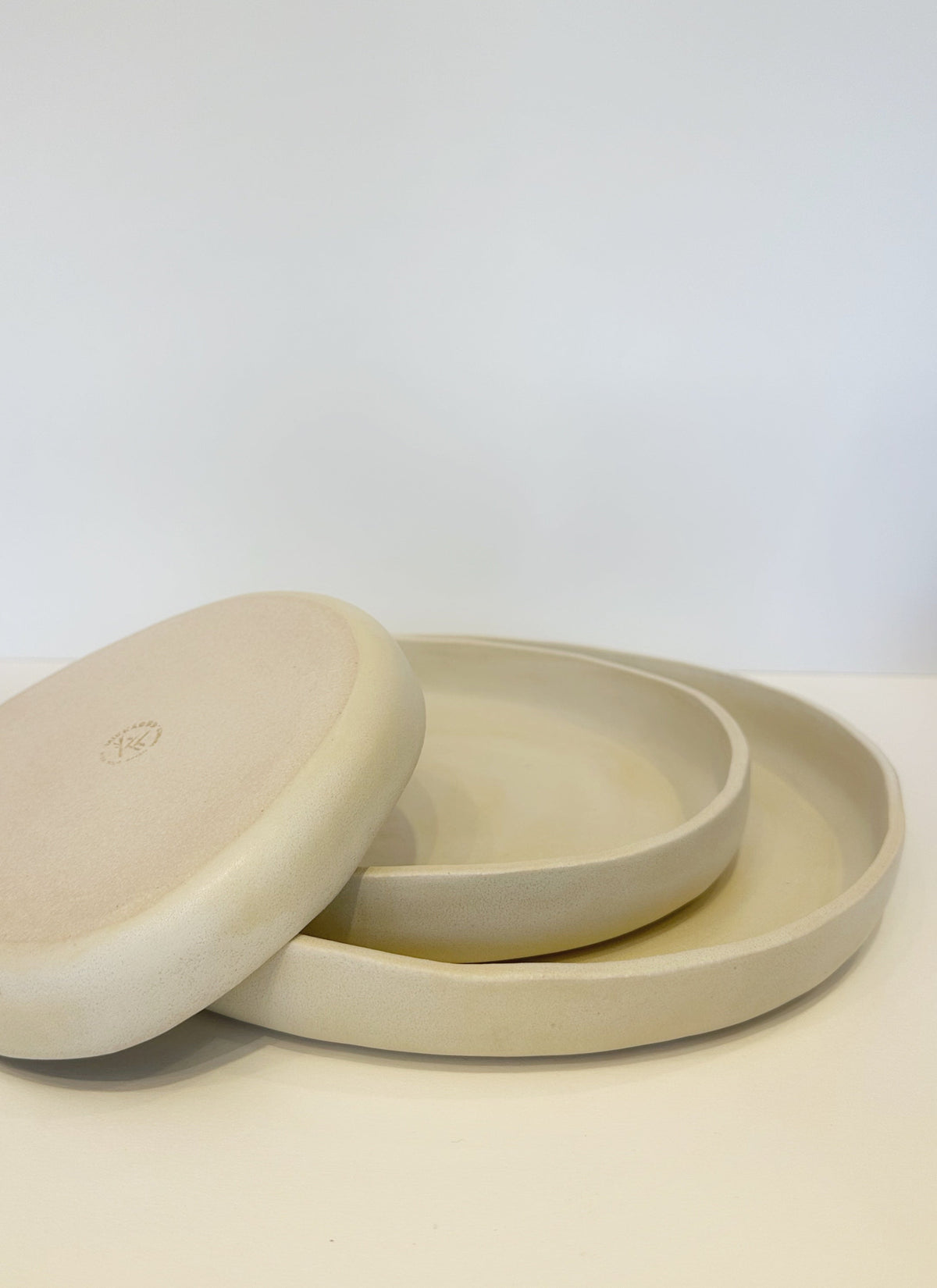 PLATES BUNDLE White Cloud. (Sizes 8.5 and 6 inches)