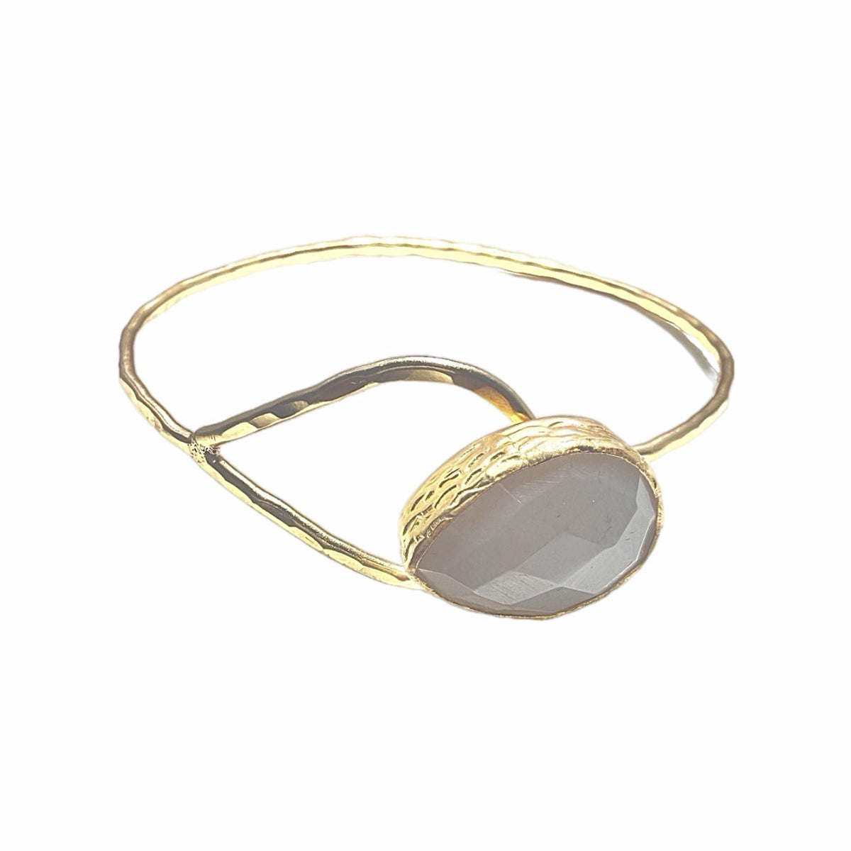 Snow Quartz Teardrop Bracelet