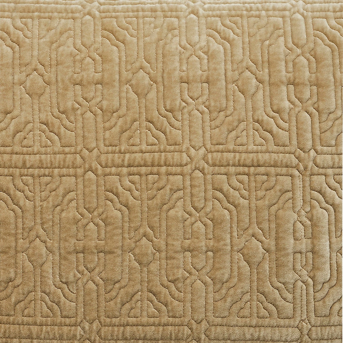 Duke Geometric Cotton Velvet Quilt Sham